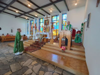 Powitanie ks. Proboszcza Roberta Uflanta przez władze kościelne