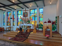 Powitanie ks. Proboszcza Roberta Uflanta przez władze kościelne