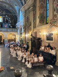 PIELGRZYMKA DZIECI PIERWSZOKOMUNIJNYCH DO KALWARII ZEBRZYDOWSKIEJ I WADOWIC