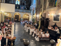 PIELGRZYMKA DZIECI PIERWSZOKOMUNIJNYCH DO KALWARII ZEBRZYDOWSKIEJ I WADOWIC